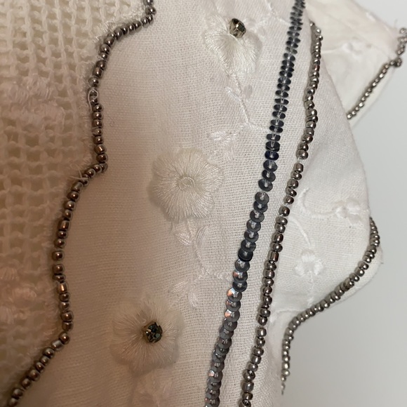 Anthropologie NWT Gorgeous White Top Size S - Picture 5 of 10